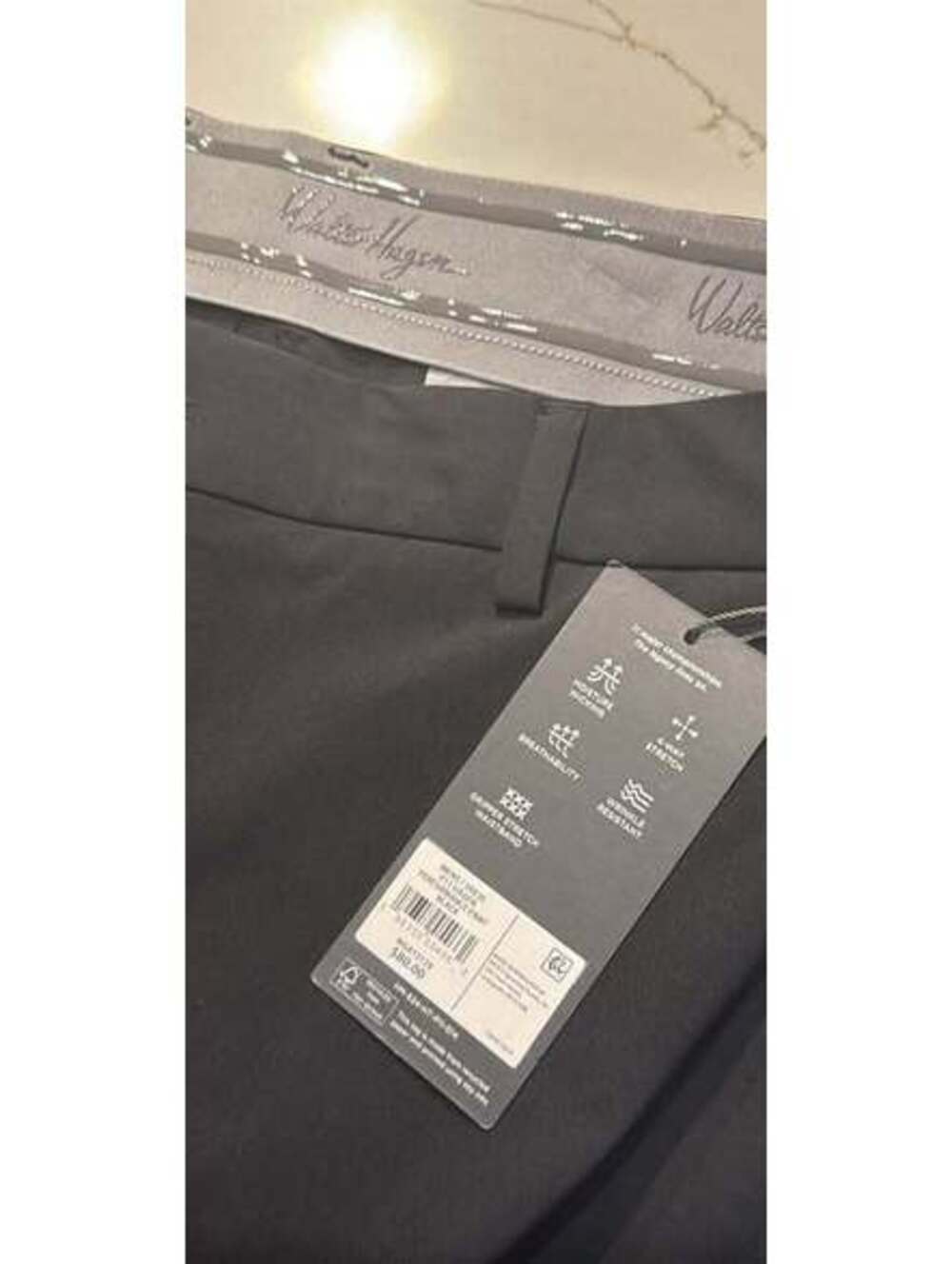 Walter Hagen Men's Performance 11 Hydrocover Golf Pant Black 38x30